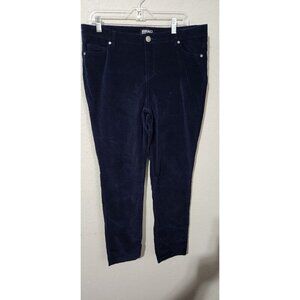 Buffalo David Bitton Pants Women Velvet size 14 Marvel Mid Rise Stretch Skinny